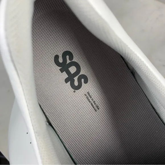 SAS Free Time White Leather Shoes Sneakers Womans Size 8.5