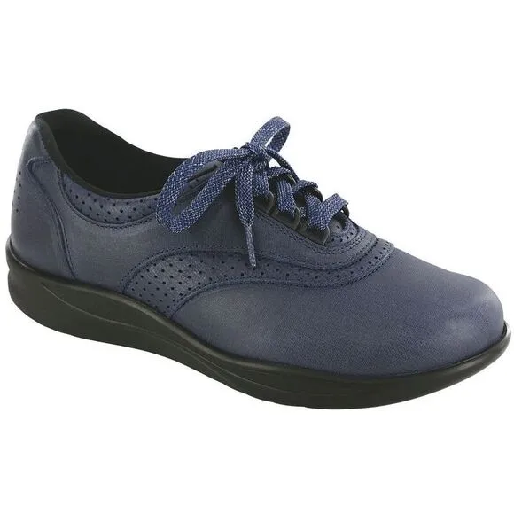 SAS Walk Easy Women’s Nubuck Leather Walking Shoes Sz 8.5
