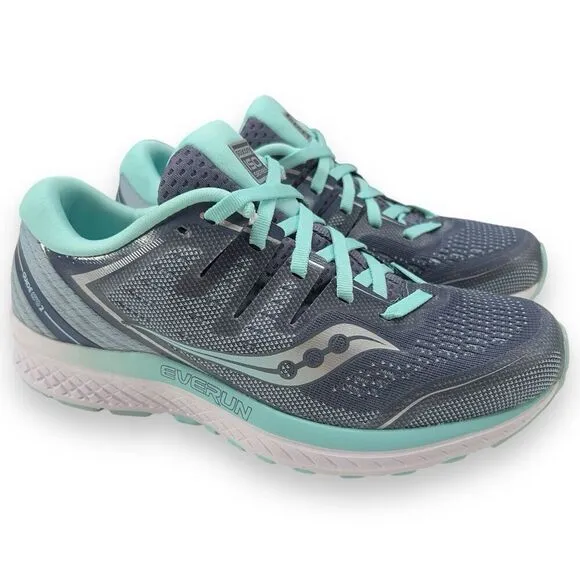 Saucony Guide ISO 2 Womens Size 6.5 WIDE Running Shoes Gray