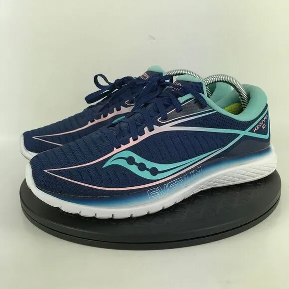 Saucony Kinvara 10 Everun Blue/White Running Shoes S10467-1 Women's Size 10