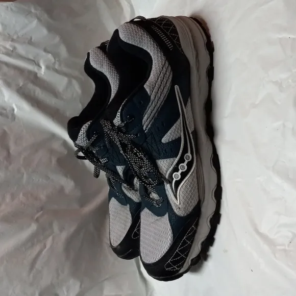 Saucony Mens Grid Raptor Tr 2 Gray Running Shoes Size 13
