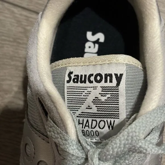 Saucony Originals Shadow 6000 Gray Silver Shoes S70441-7 Men’s 8 Running Shoes
