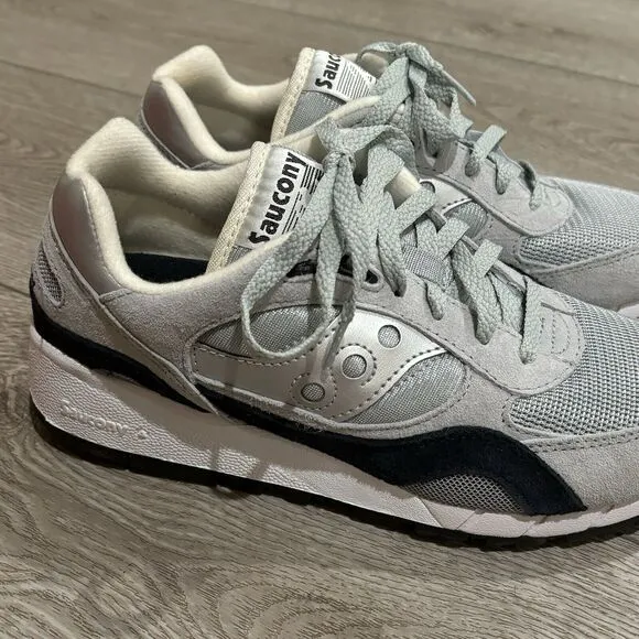 Saucony Originals Shadow 6000 Gray Silver Shoes S70441-7 Men’s 8 Running Shoes