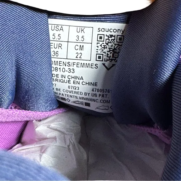 Saucony Pink and Blue Running Shoes guide 16 athletic shoes size 5.5
