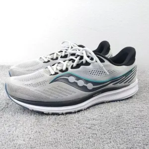 Saucony Ride 14 Mens 14 Gray Running Shoes Athletic Sneakers Gray Trainers Low