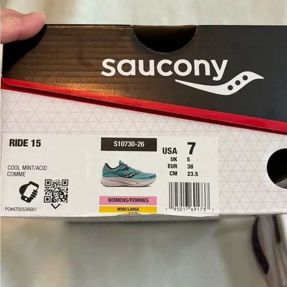 Saucony Ride 15 shoes . Worn just a fewtimes