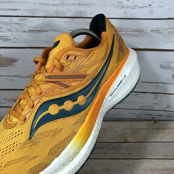 Saucony Triumph 20 Shoes Mens Size 12 Athletic Running Jogging Training Orange