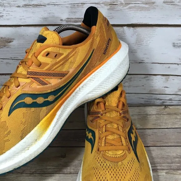 Saucony Triumph 20 Shoes Mens Size 12 Athletic Running Jogging Training Orange