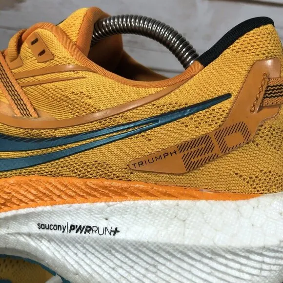 Saucony Triumph 20 Shoes Mens Size 12 Athletic Running Jogging Training Orange