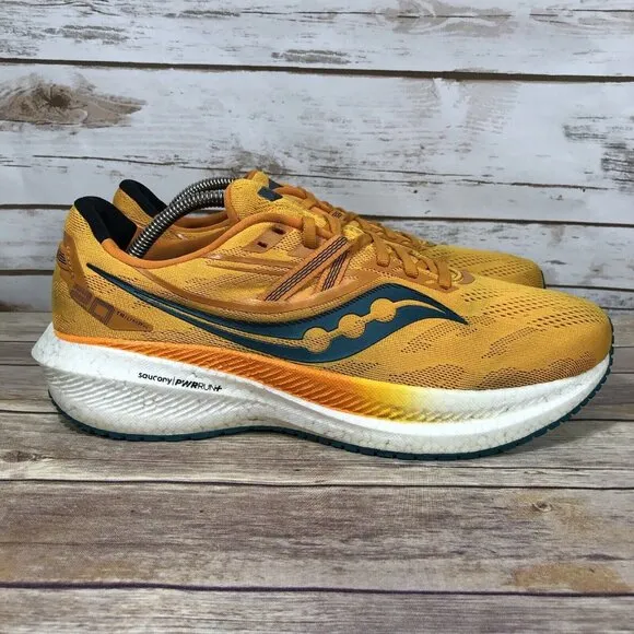 Saucony Triumph 20 Shoes Mens Size 12 Athletic Running Jogging Training Orange
