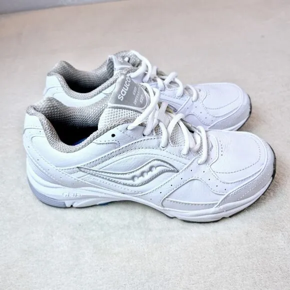 Saucony Women's Grid Integity ST2 XT-900 Walking Shoes Sneakers White/Sliver 7 D