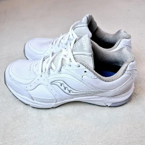 Saucony Women's Grid Integity ST2 XT-900 Walking Shoes Sneakers White/Sliver 7 D