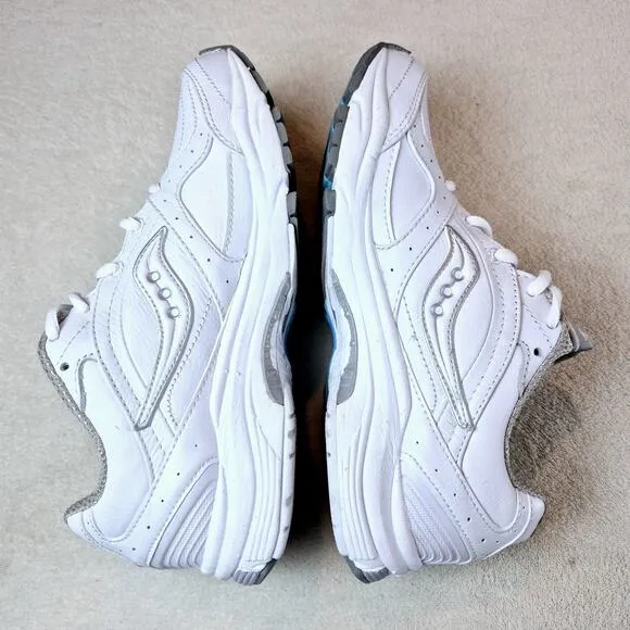 Saucony Women's Grid Integity ST2 XT-900 Walking Shoes Sneakers White/Sliver 7 D