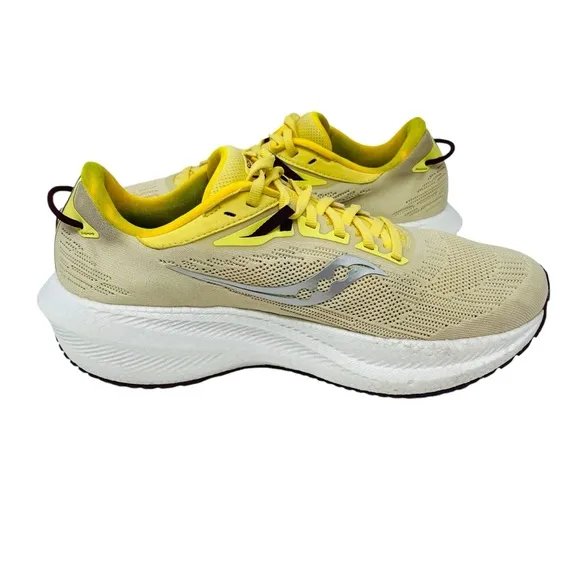 SAUCONY Yellow Triumph 21 Running Shoes Sneakers Sz 11 Athletic Walking Workout