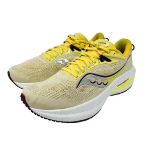 SAUCONY Yellow Triumph 21 Running Shoes Sneakers Sz 11 Athletic Walking Workout