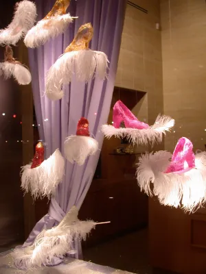 Shoe Installation for Stuart Weitzman  at Columbus Circle, NYC