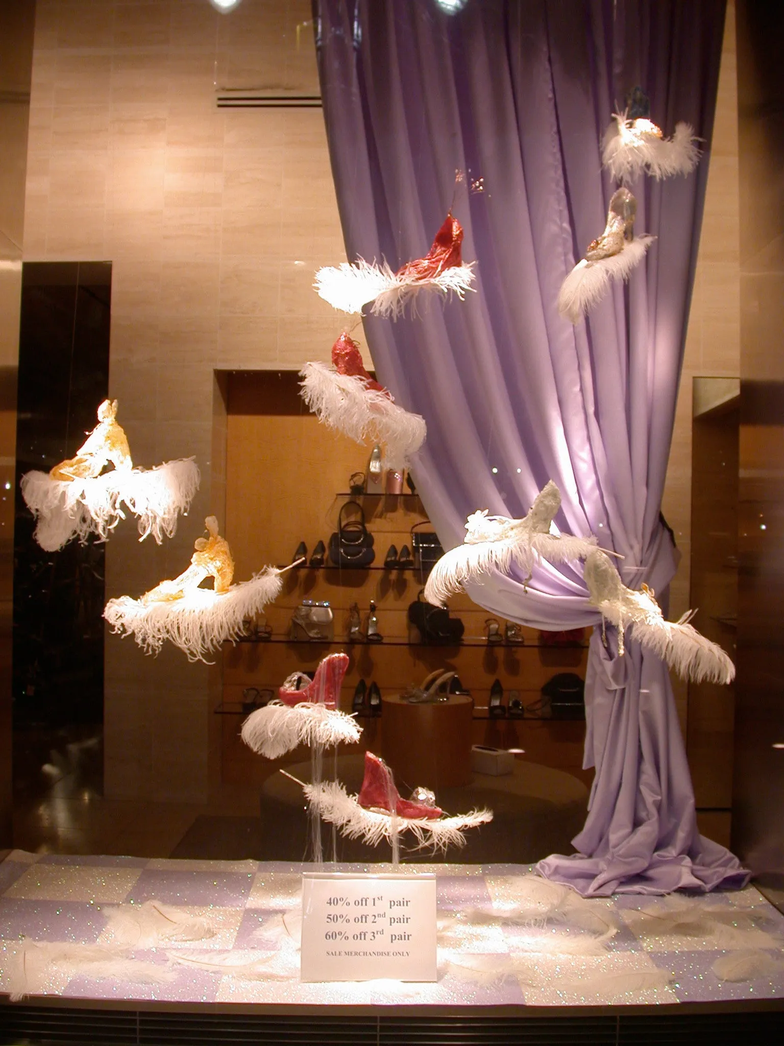 Shoe Installation for Stuart Weitzman  at Columbus Circle, NYC