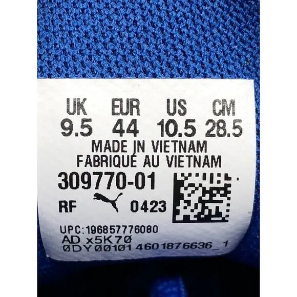 Size 10.5- PUMA MB.01 TEAM BLUE 309770-01