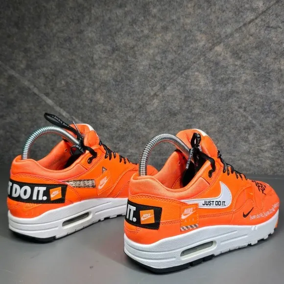 Size 6 - Nike Air Max 1 Women's Running‎ Shoes Just Do It Orange 917691-800