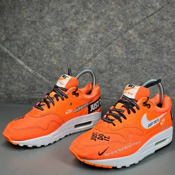 Size 6 - Nike Air Max 1 Women's Running‎ Shoes Just Do It Orange 917691-800