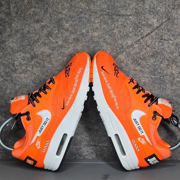 Size 6 - Nike Air Max 1 Women's Running‎ Shoes Just Do It Orange 917691-800