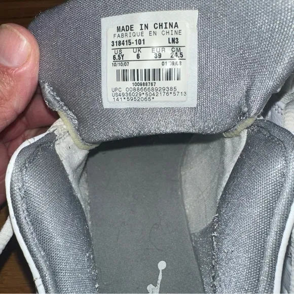 Size 6.5‎ - Jordan 12.5 Team Low White