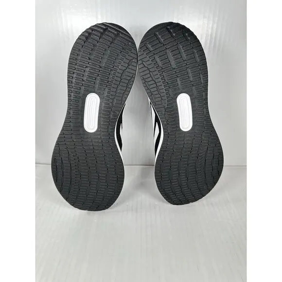 Size 9 Men’s Adidas RUNFALCON 5 CLOUDFOAM Running Sneakers Shoes Black White