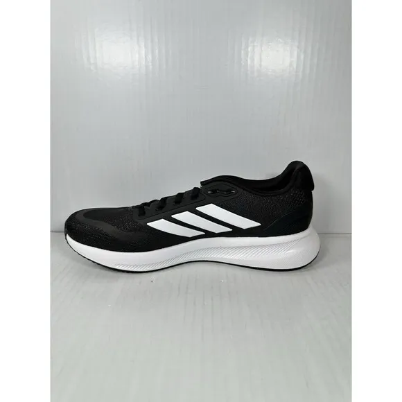 Size 9 Men’s Adidas RUNFALCON 5 CLOUDFOAM Running Sneakers Shoes Black White