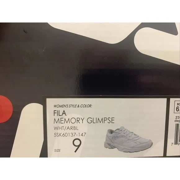Size 9 Women Shoes FILA Memory Glimpse White/ARBL, 5SK60137-147