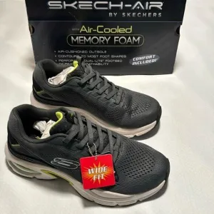 Skechers Air Shoes Mens 9.5 Wide Gray Skech Air Ventura