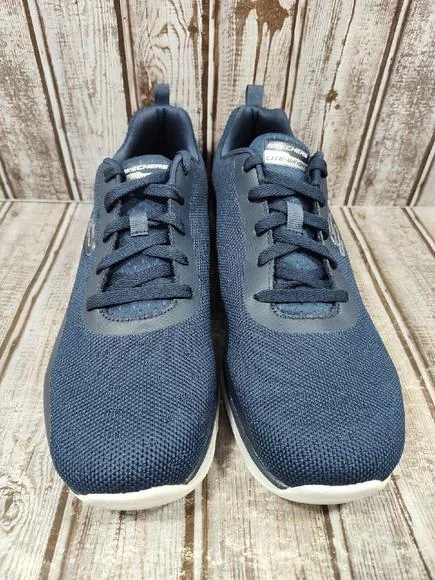 Skechers Lite Weight Memory Foam Sneaker Shoes Men's Size 11 Navy 56133R NWOB