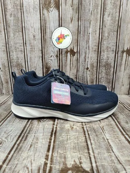 Skechers Lite Weight Memory Foam Sneaker Shoes Men's Size 11 Navy 56133R NWOB