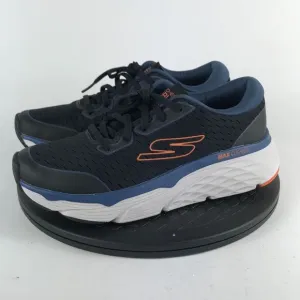 Skechers Max Cushioning Elite Black/Blue Running Shoes 220386 Men’s Size 7.5