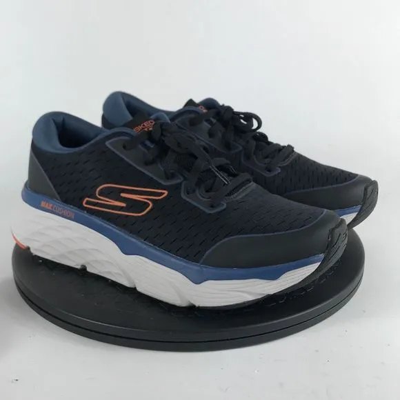 Skechers Max Cushioning Elite Black/Blue Running Shoes 220386 Men’s Size 7.5