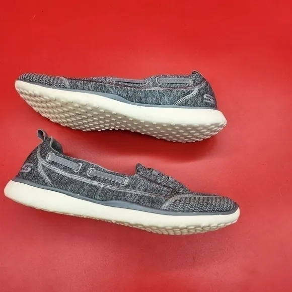 Skechers memory foam slip on sneakers  gray size 8.5 women's Shoes