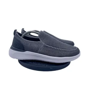 Skechers Mens 11.5 Lattimore Warner Slip On Shoes Gray Vegan Boat Shoes Loafers