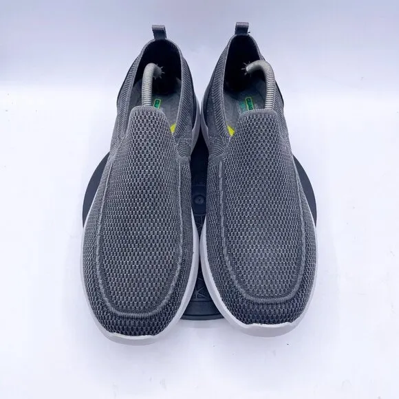 Skechers Mens 11.5 Lattimore Warner Slip On Shoes Gray Vegan Boat Shoes Loafers