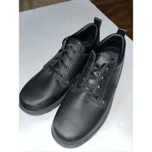 Skechers Mens 64260 Memory Foam Slip Resistant Black Lace‎ Up Work Shoes Size 12
