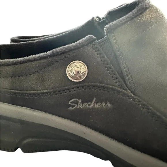 Skechers Men's Black Slip-On Shoes