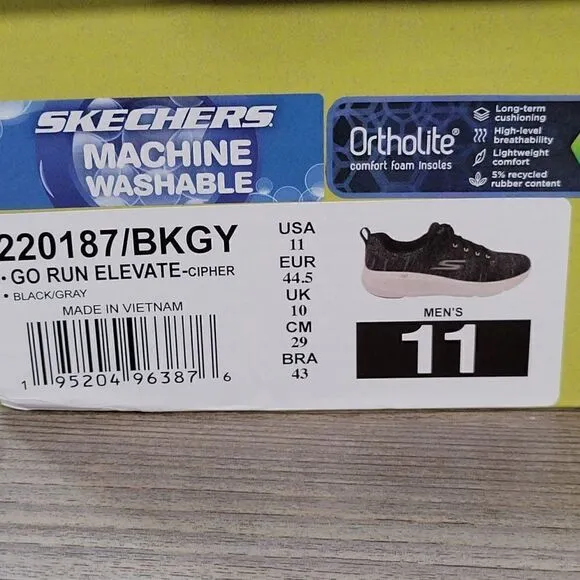Skechers Men's GO Run Elevate Cipher Athletic Shoes Sz 11