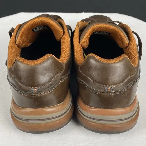Skechers Men's Leather Shoes  Relaxed Fit  Air Cooled Hiking Memory Foam Size 10