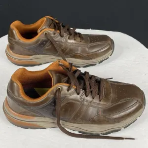 Skechers Men's Leather Shoes  Relaxed Fit  Air Cooled Hiking Memory Foam Size 10