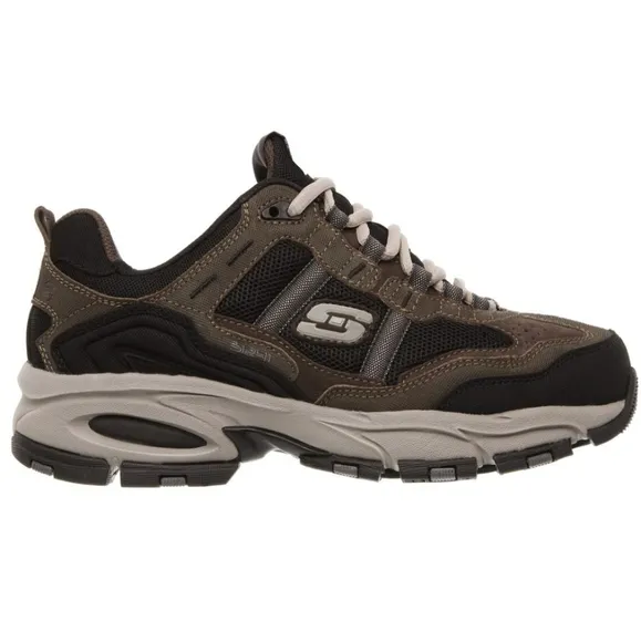 Skechers Mens Memory 51241 Foam Leather Running Sneakers shoes sz 8.5