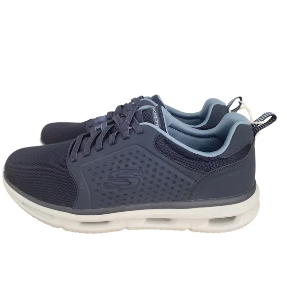 Skechers Men's Size 10 Glide-Lite Navy Blue Athletic Shoes. NEW