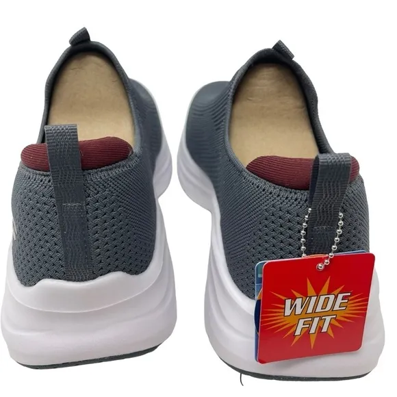 Skechers Men’s Size 10.5 WIDE Slip On Comfort Shoes Gray Vapor Foam Covert NWT