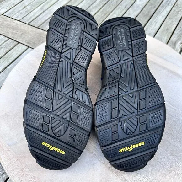 Skechers Respected Calum Mens Slip-On Size 11.5 Black Goodyear Low Profile Shoes