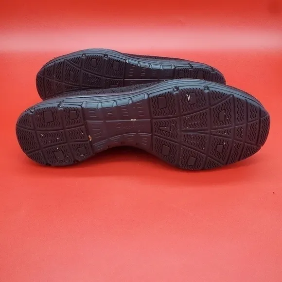 Skechers Seager Stat Slip On Knit Sneakers Womens 8.5 Shoes Black