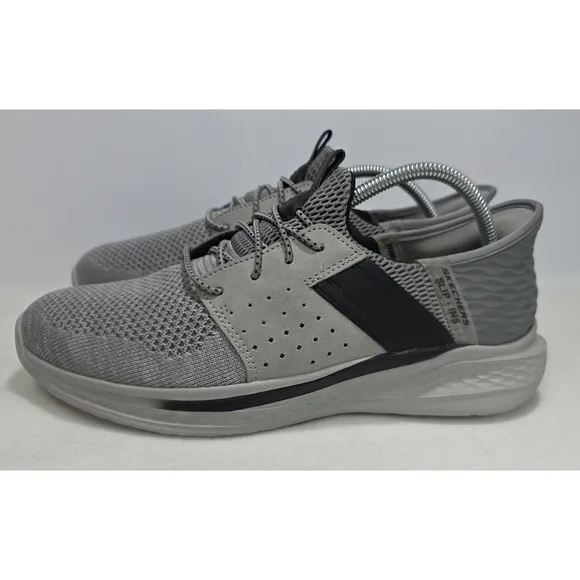 Skechers Sneakers Slip Ins Shoes Sneakers Mens 9 Gray Air Cooled Memory Foam