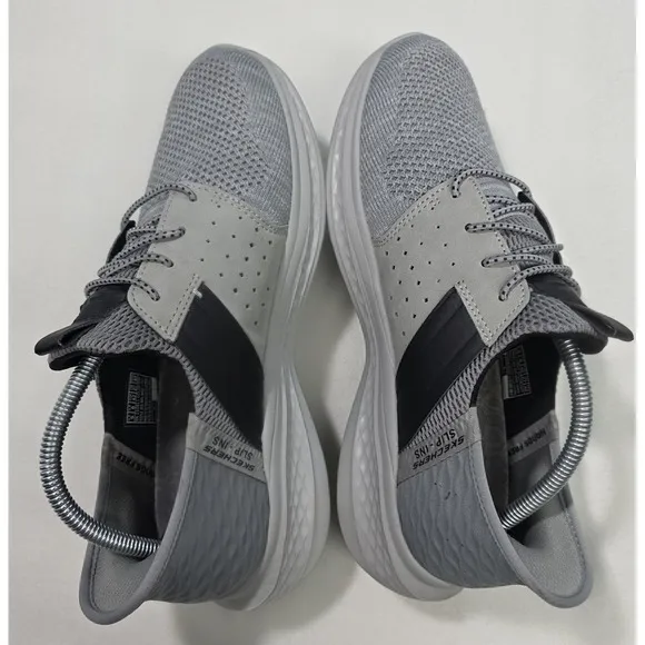 Skechers Sneakers Slip Ins Shoes Sneakers Mens 9 Gray Air Cooled Memory Foam