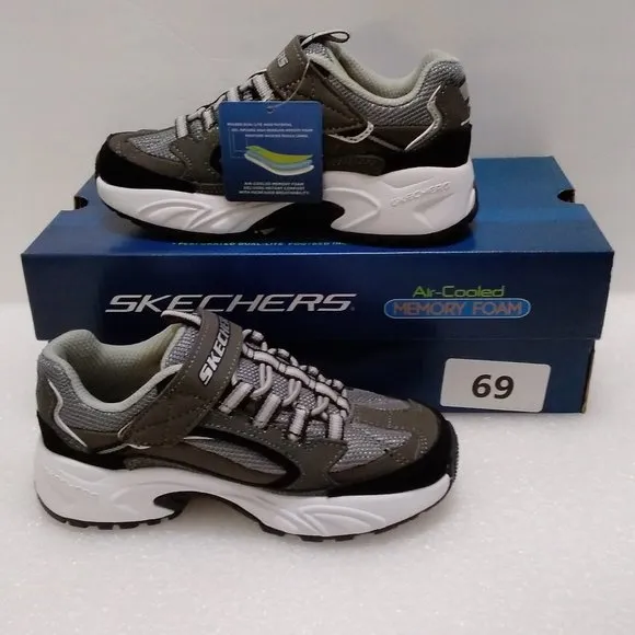 SKECHERS STAMINA MEMORY FOAM BOYS SIZE-12